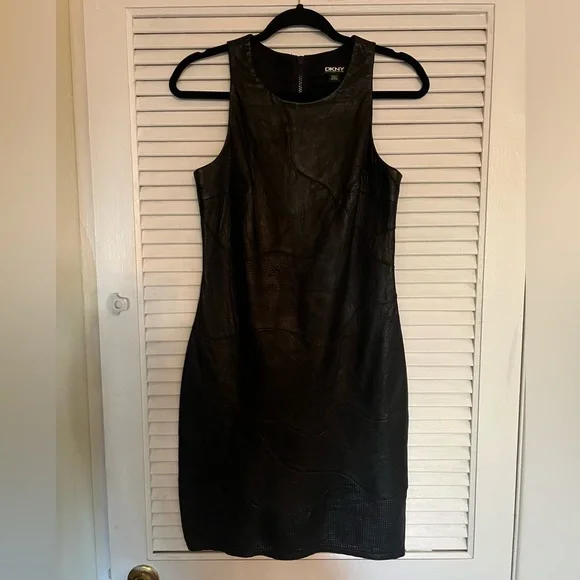chinese dress ladies Long Sleeve Faux Leather Midi Shirt Dress